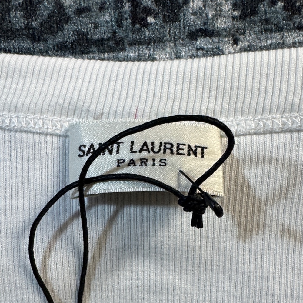 Saint Laurent White Cassandre Tank Top - Picture 4 of 4